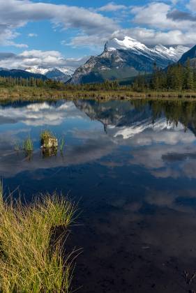 Mount Rundle 2 Mount Rundle Reflected in the Verrmilion Lakes, Banff National Park